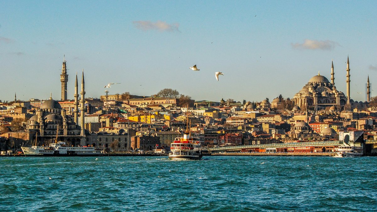 View of Istanbul old city from the water