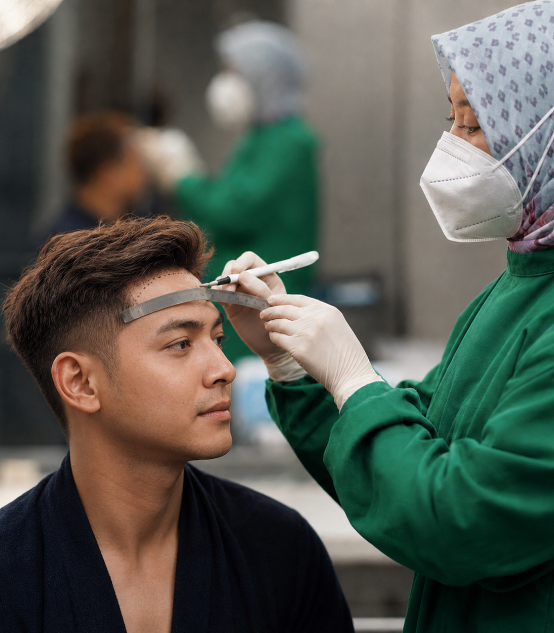 Pasien dan dokter The Men's Clinic